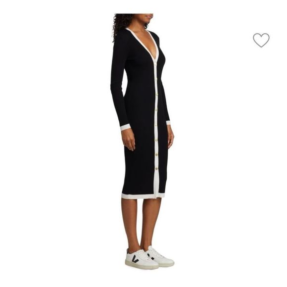 Alice + Olivia Alcina Rib Knit Wool Blend Sweater Dress worn once! - Picture 10 of 15